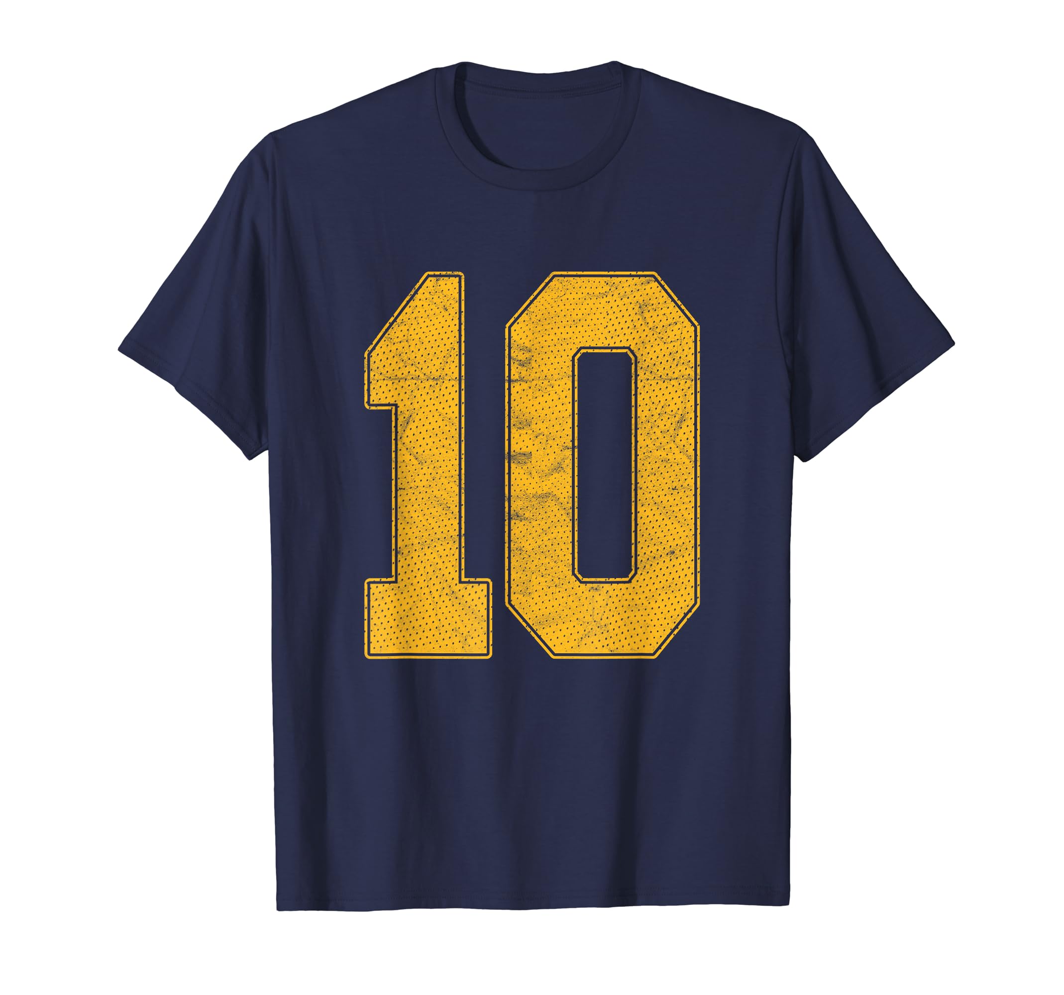 Number 10 Numbered Uniform Sports T-Shirt - Casual Everyday Wear Unisex - T-Shirt, Sweatshirt, Hoodie