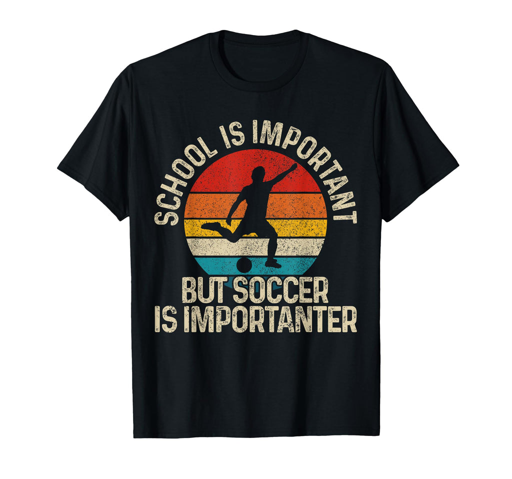 Football School Is Important But T-Shirt - Unique Graphic for Adults - T-Shirt, Sweatshirt, Hoodie