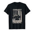 Coolest Dachshund Grandpa American Flag T-Shirt - Aesthetic Graphic Unisex - T-Shirt, Sweatshirt, Hoodie