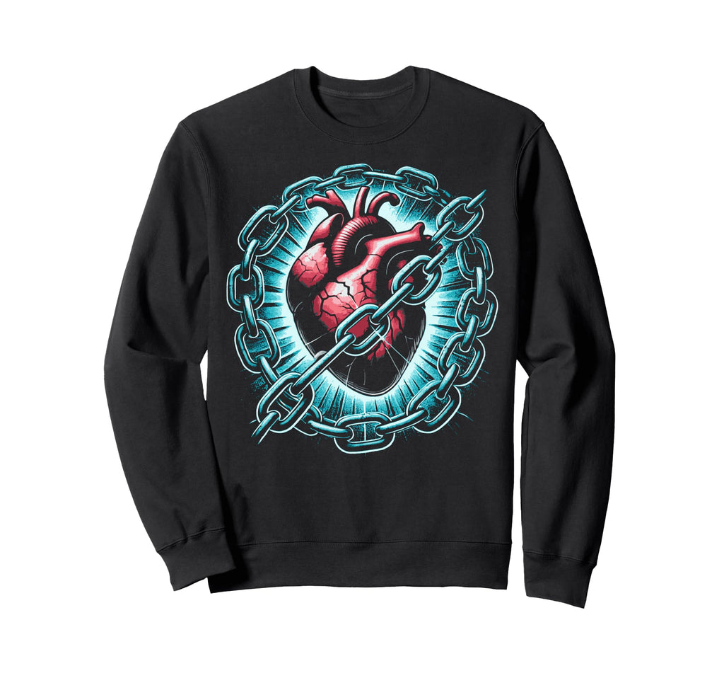 Broken Heart Break Up Divorced Living Sweatshirt - Streetwear Style Unisex - T-Shirt, Sweatshirt, Hoodie