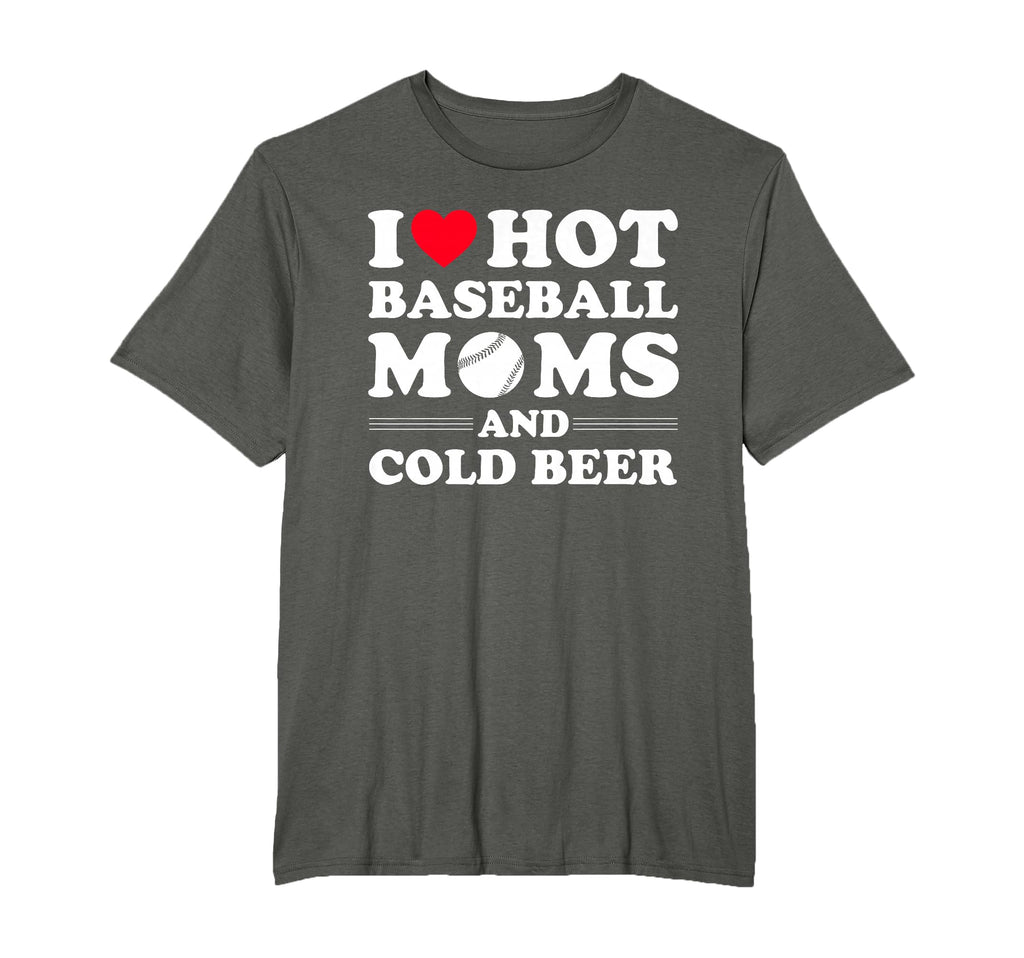 I Heart Hot Baseball Moms I Love Hot T-Shirt - Custom Art Print Unisex - T-Shirt, Sweatshirt, Hoodie
