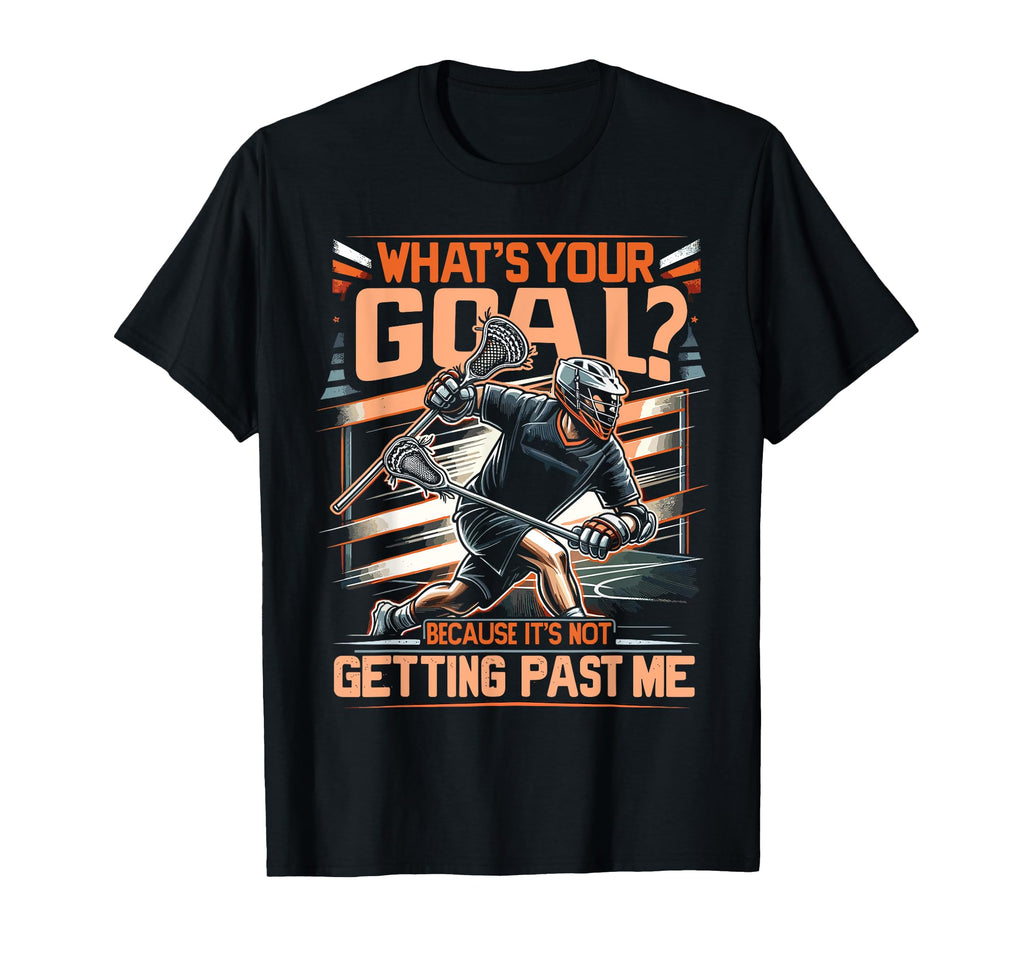Lacrosse Player Lax Goalie Lacrosse T-Shirt - Minimalist Print Men Women - T-Shirt, Sweatshirt, Hoodie