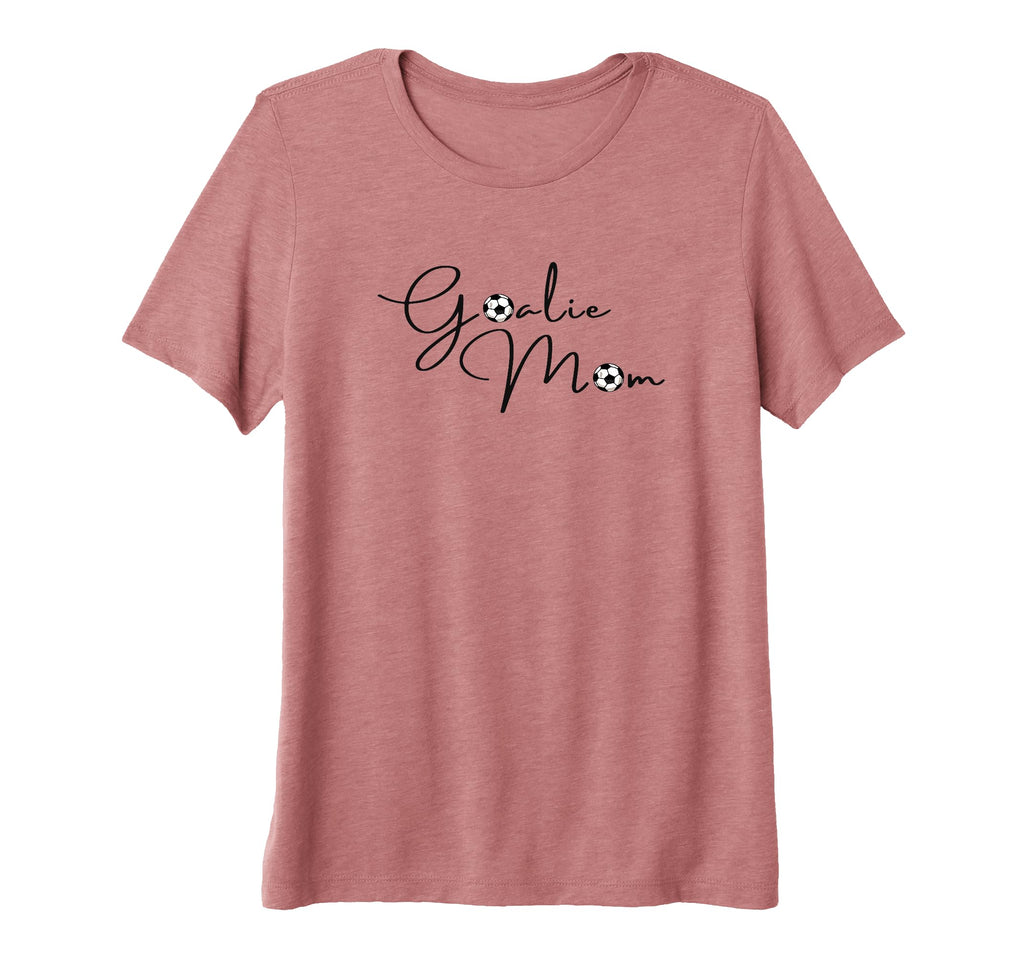Womens Goalie Mama Mom Soccer Tri T-Shirt - Aesthetic Graphic Men Women - T-Shirt, Sweatshirt, Hoodie