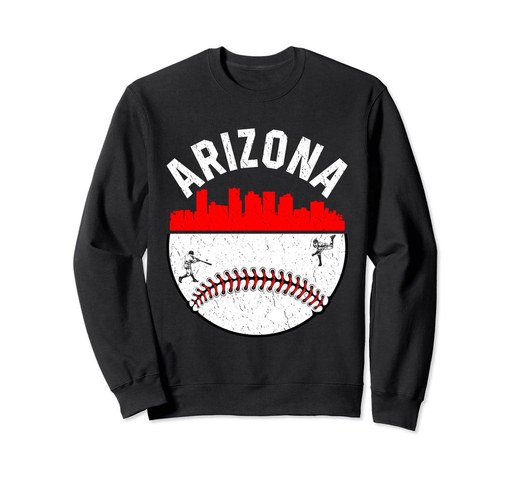 Arizona Cityscape Baseball Sweatshirt - Casual Everyday Wear Men Women - T-Shirt, Sweatshirt, Hoodie