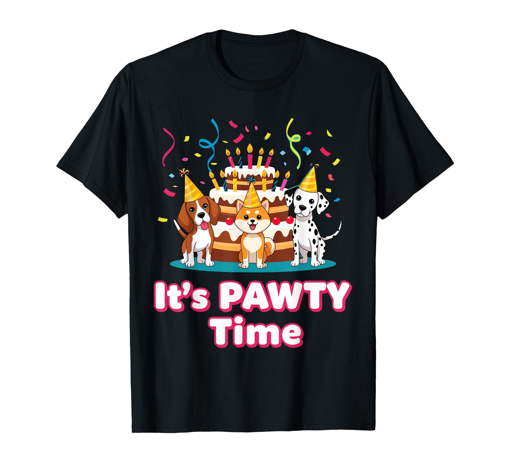 Happy Birthday Dog Pet Lovers Fun Its T-Shirt - Custom Art Print Unisex - T-Shirt, Sweatshirt, Hoodie