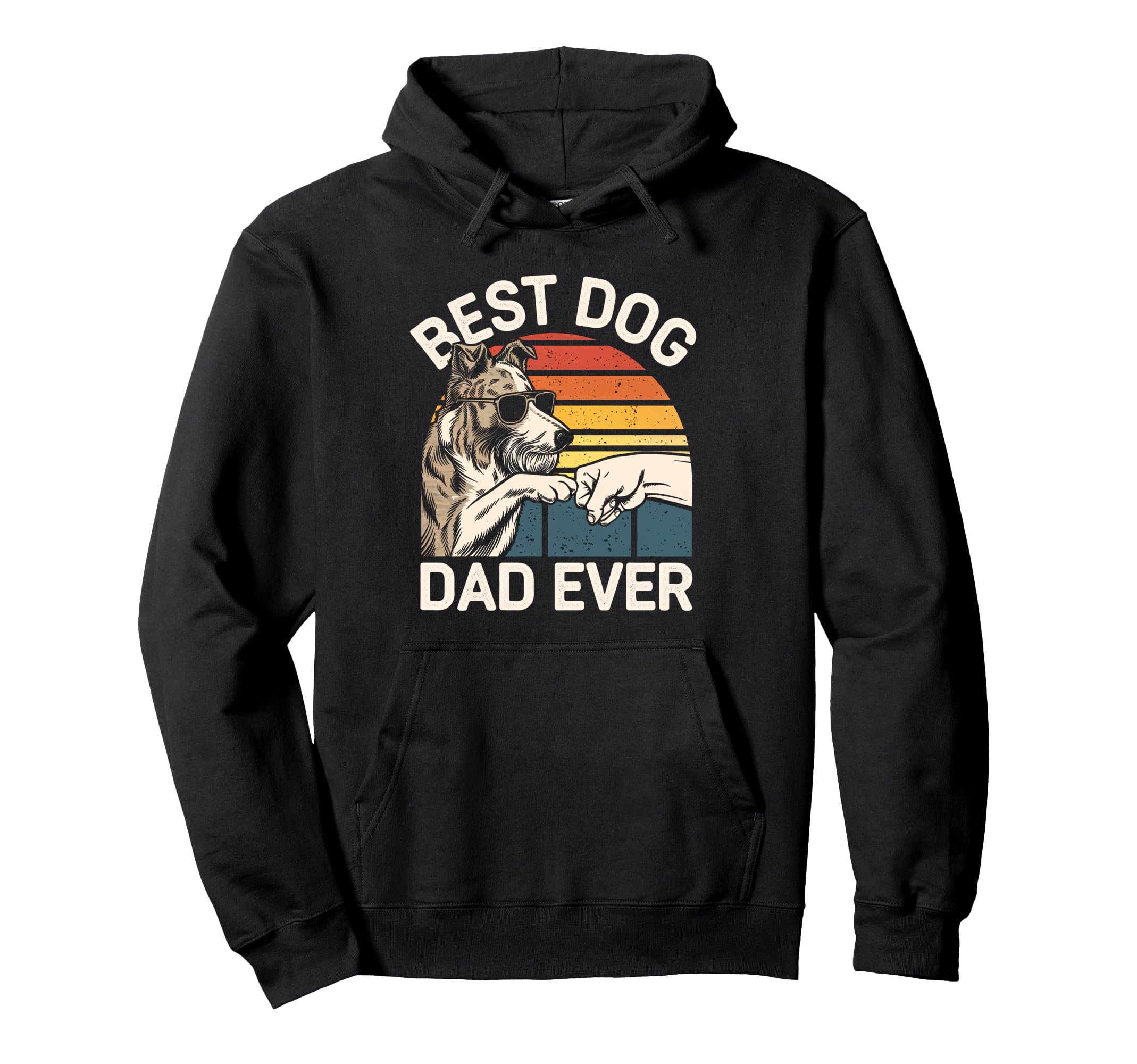 Bearded Collie Dad Best Dog Dad Hoodie - Fun Novelty Design for Adults - T-Shirt, Sweatshirt, Hoodie