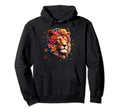 Floral Lion Lion Moms Dads Hoodie - Casual Everyday Wear Unisex - T-Shirt, Sweatshirt, Hoodie