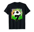 7Th Birthday Soccer 7 Year Old Soccer T-Shirt - Custom Art Print Men Women - T-Shirt, Sweatshirt, Hoodie