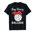 Busy Raising Ballers Funny Volleyball T-Shirt - Unique Graphic Men Women - T-Shirt, Sweatshirt, Hoodie