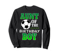 Aunt Birthday Soccer Stars Outfit Sweatshirt - Trendy Graphic Men Women - T-Shirt, Sweatshirt, Hoodie