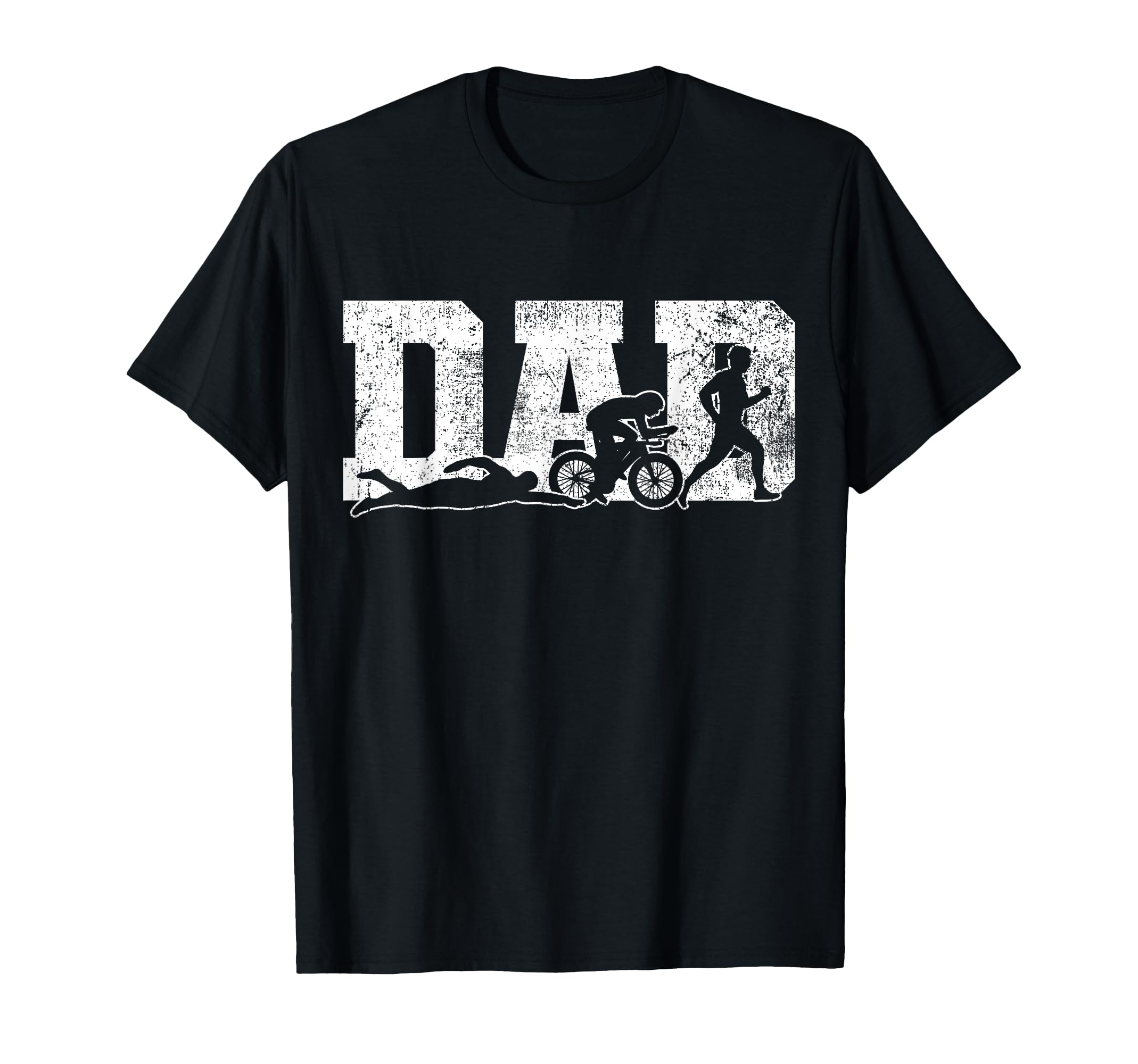 Triathlon Dad Swim Bike Run Fathers Day T-Shirt - Aesthetic Graphic Unisex - T-Shirt, Sweatshirt, Hoodie