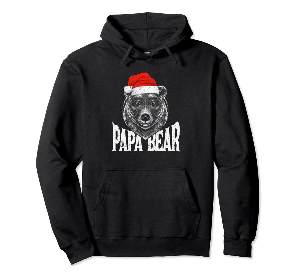 Papa Bear Santa Claus Family Matching Hoodie - Graphic Print for Adults - T-Shirt, Sweatshirt, Hoodie