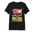 Busy Raising Ballers Softball And Baseball T-Shirt - Trendy Graphic Unisex - T-Shirt, Sweatshirt, Hoodie
