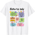 Note to Self Motivational Be Yourself Mental Health - Adult & Kids T-Shirts, Sweatshirts & Hoodies apparel design preview 1