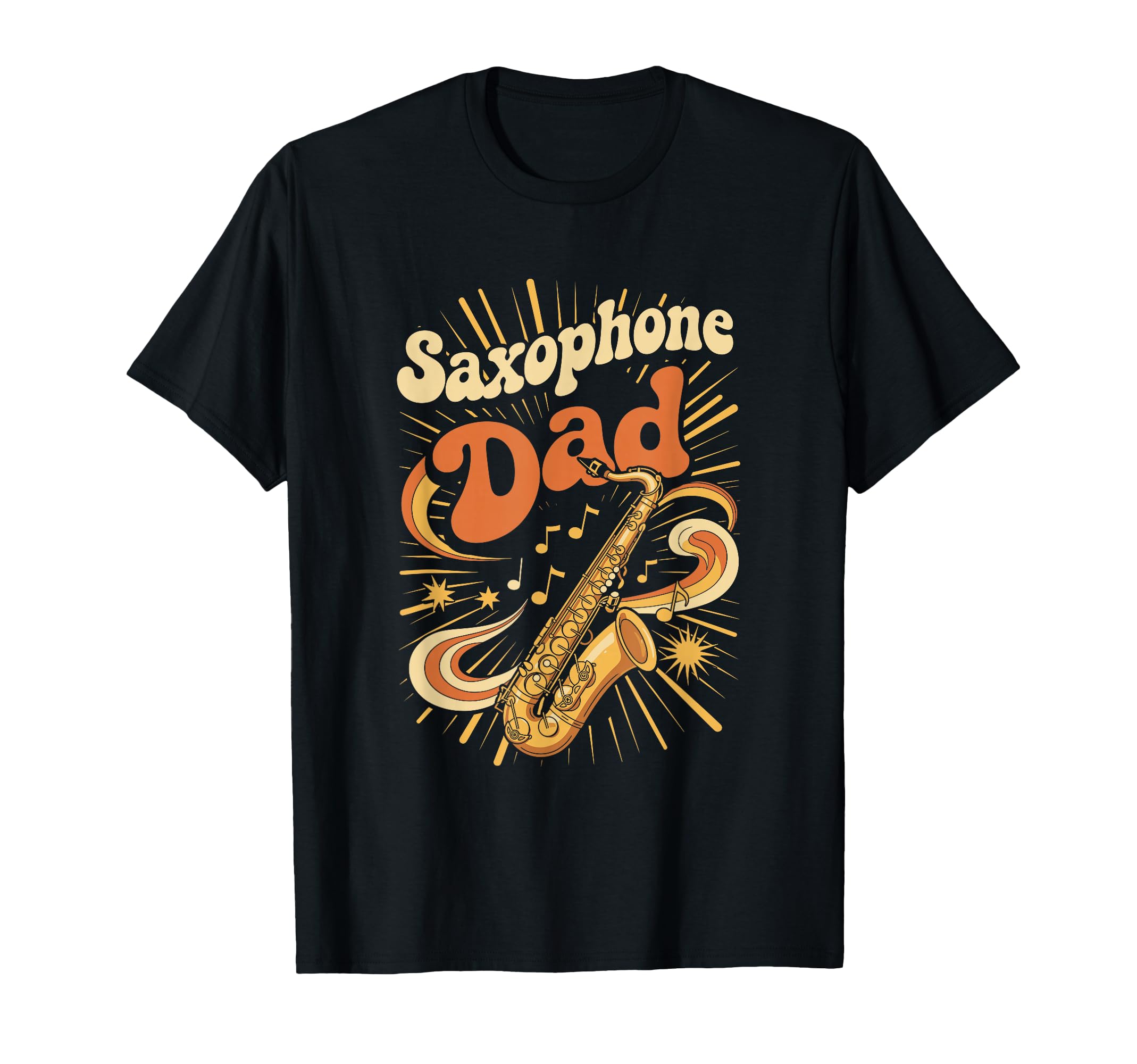 Saxophone Dad Jazz Musician Father T-Shirt - Minimalist Print Unisex - T-Shirt, Sweatshirt, Hoodie