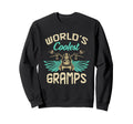 Worlds Coolest Gramps Motorcycle Sweatshirt - Fun Novelty Design Men Women - T-Shirt, Sweatshirt, Hoodie