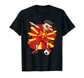 Dabbing Soccer Macedonia Jersey Macedonian T-Shirt - Trendy Graphic Unisex - T-Shirt, Sweatshirt, Hoodie