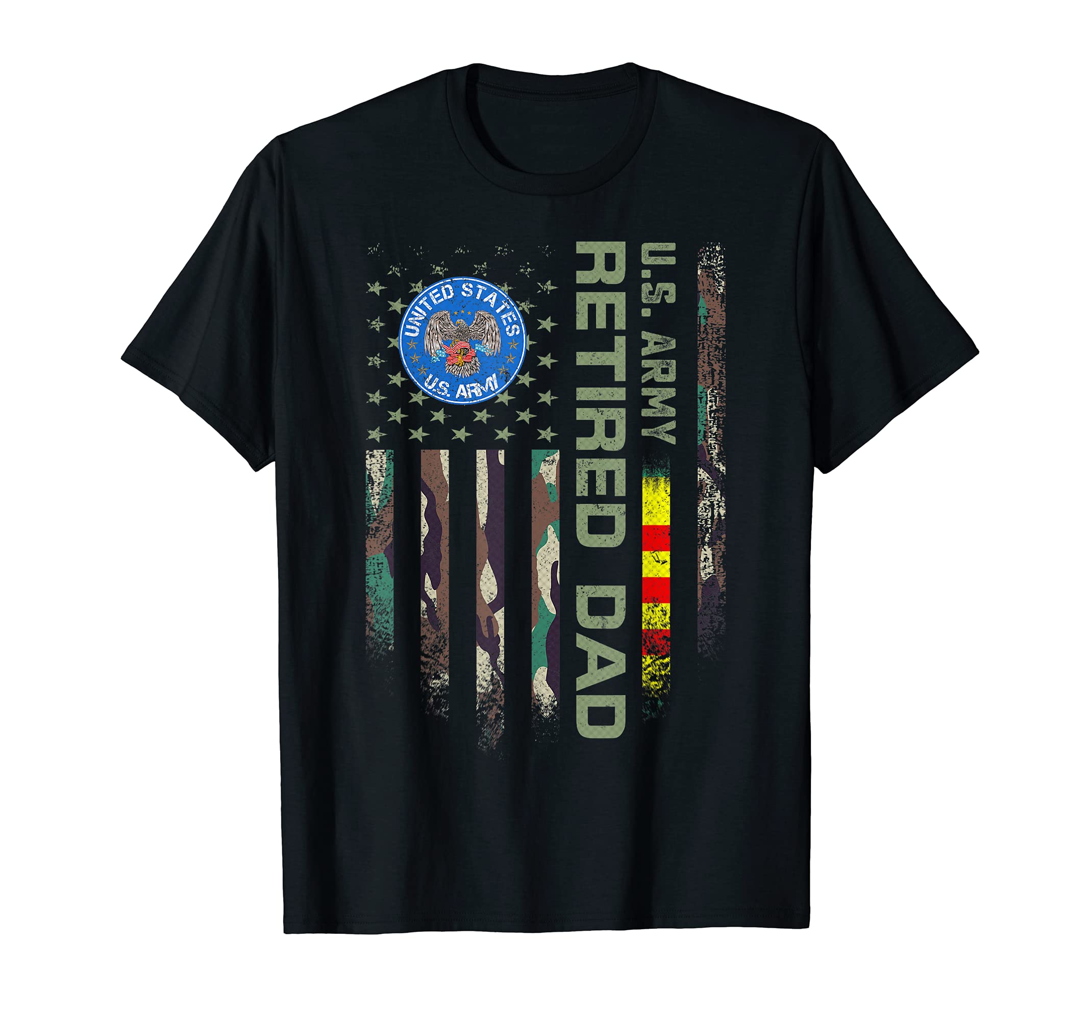 Usa Camo Flag Us Army Vietnam Veteran T-Shirt - Unique Graphic Men Women - T-Shirt, Sweatshirt, Hoodie