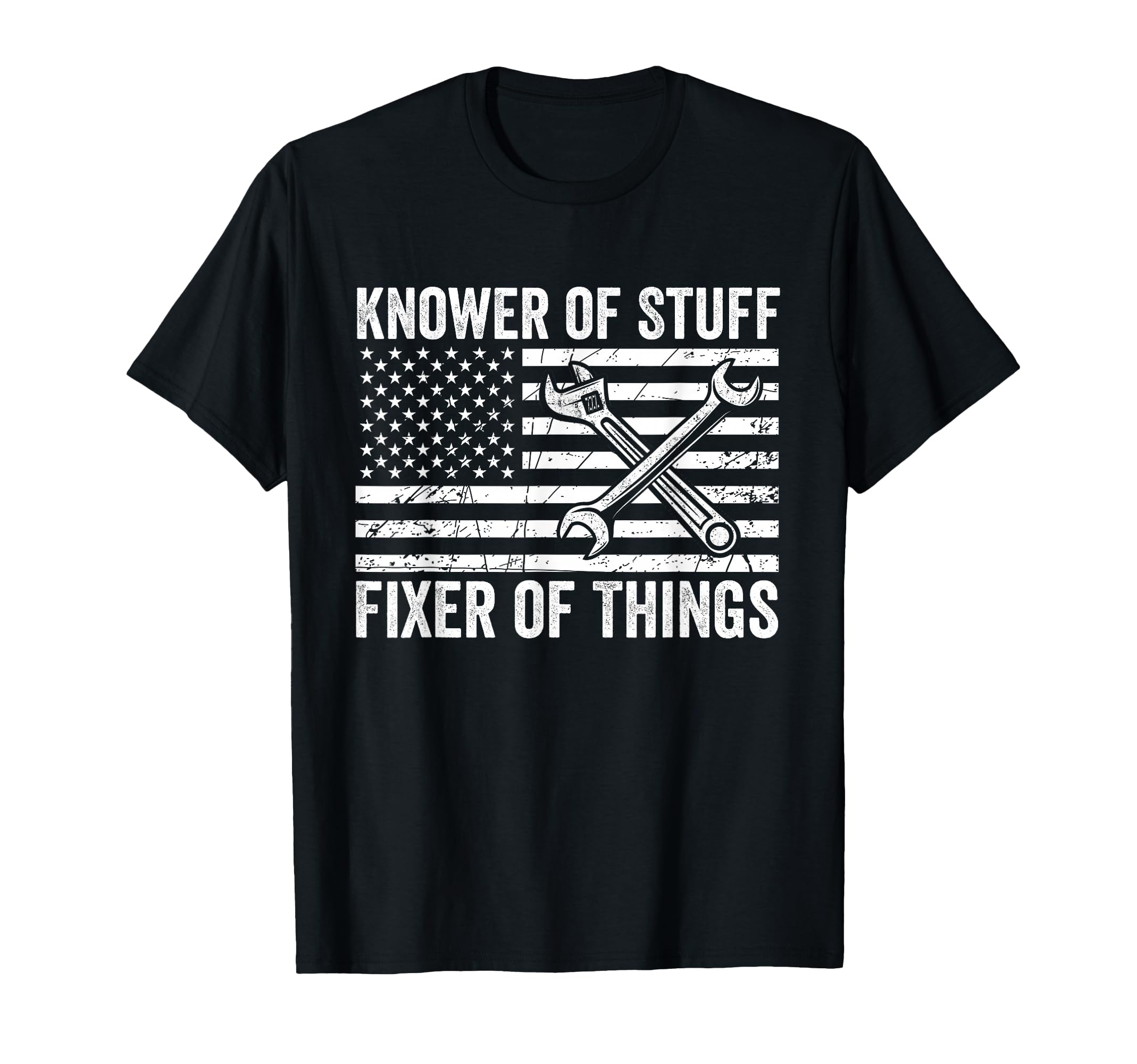 Knower Stuff Fixer Things Mechanic Dad T-Shirt - Unique Graphic for Adults - T-Shirt, Sweatshirt, Hoodie