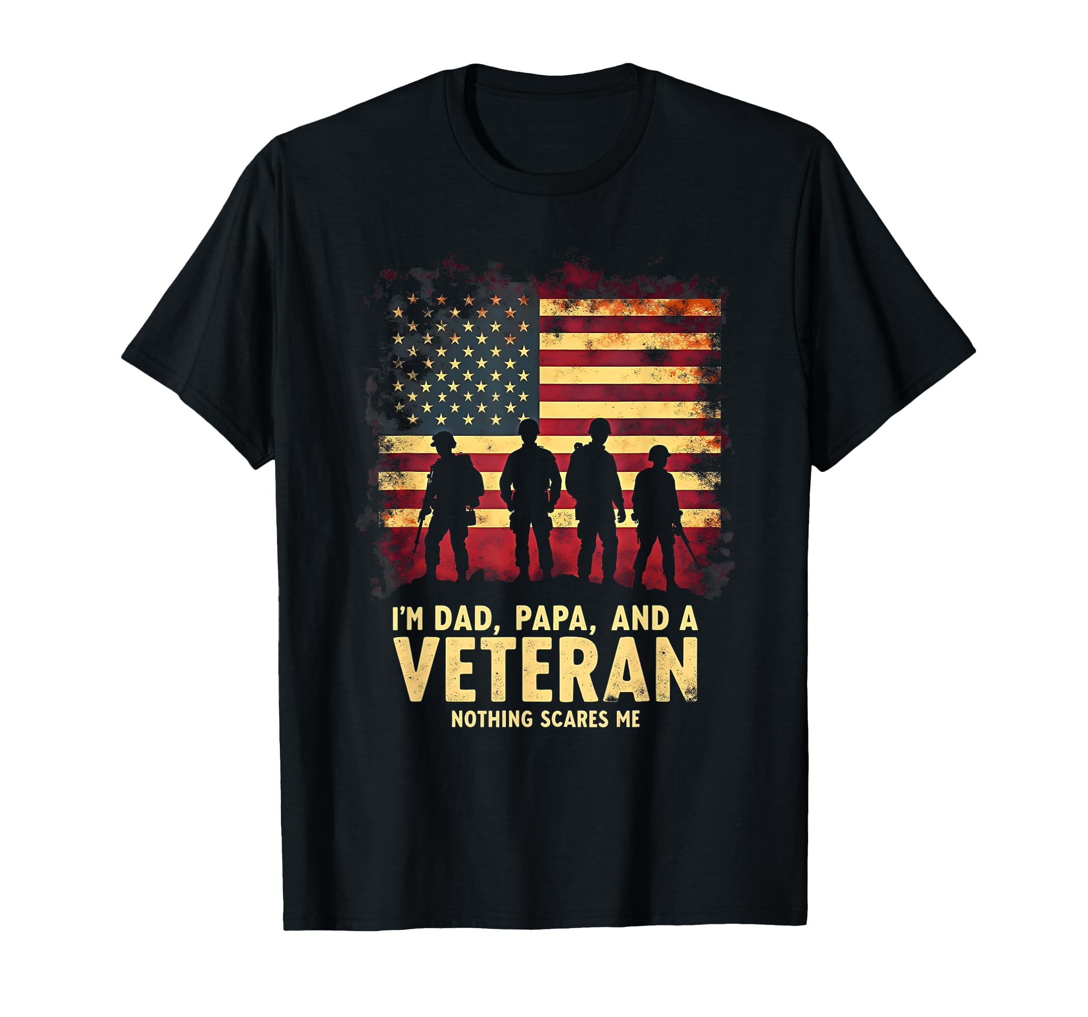 Hilarious Veteran Dad Papa T-Shirt - Aesthetic Graphic Unisex - T-Shirt, Sweatshirt, Hoodie