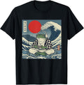 Retro Gaming Frog Ukiyo-e Pixel Art Japanese Great - Adult & Kids T-Shirts, Sweatshirts & Hoodies apparel design preview 1