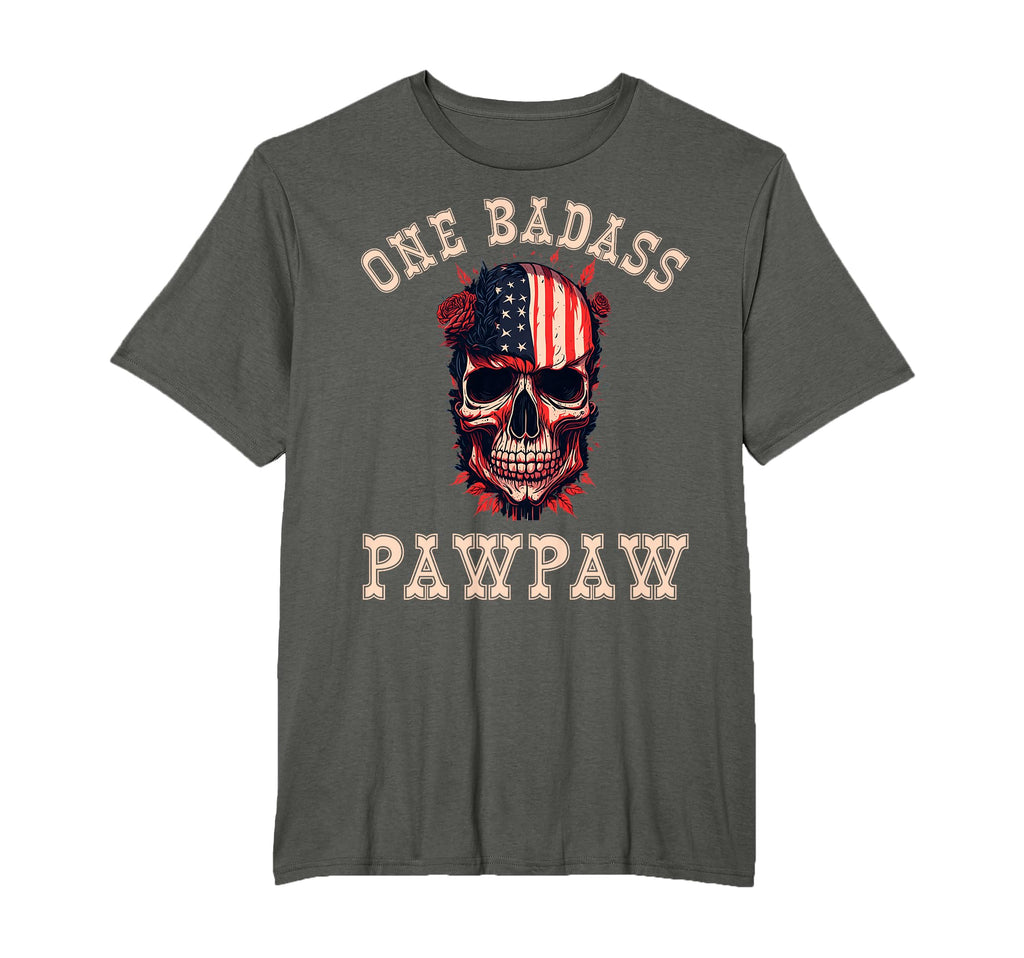 One Badass Pawpaw Usa Funny Fathers T-Shirt - Aesthetic Graphic Men Women - T-Shirt, Sweatshirt, Hoodie