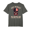 One Badass Pawpaw Usa Funny Fathers T-Shirt - Aesthetic Graphic Men Women - T-Shirt, Sweatshirt, Hoodie