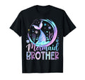 Mermaid Brother Funny Birthday Party Family T-Shirt - Graphic Print Unisex - T-Shirt, Sweatshirt, Hoodie