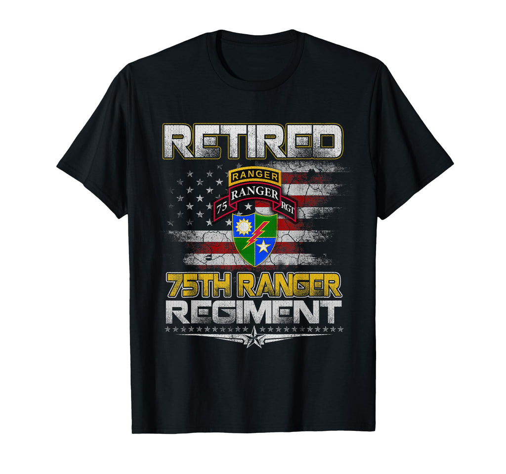 Retired 75Th Ranger Regiment T-Shirt - Fun Novelty Design for Adults - T-Shirt, Sweatshirt, Hoodie