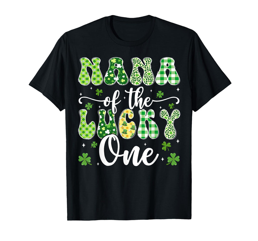 Nana Lucky One First Birthday St T-Shirt - Casual Everyday Wear Men Women - T-Shirt, Sweatshirt, Hoodie