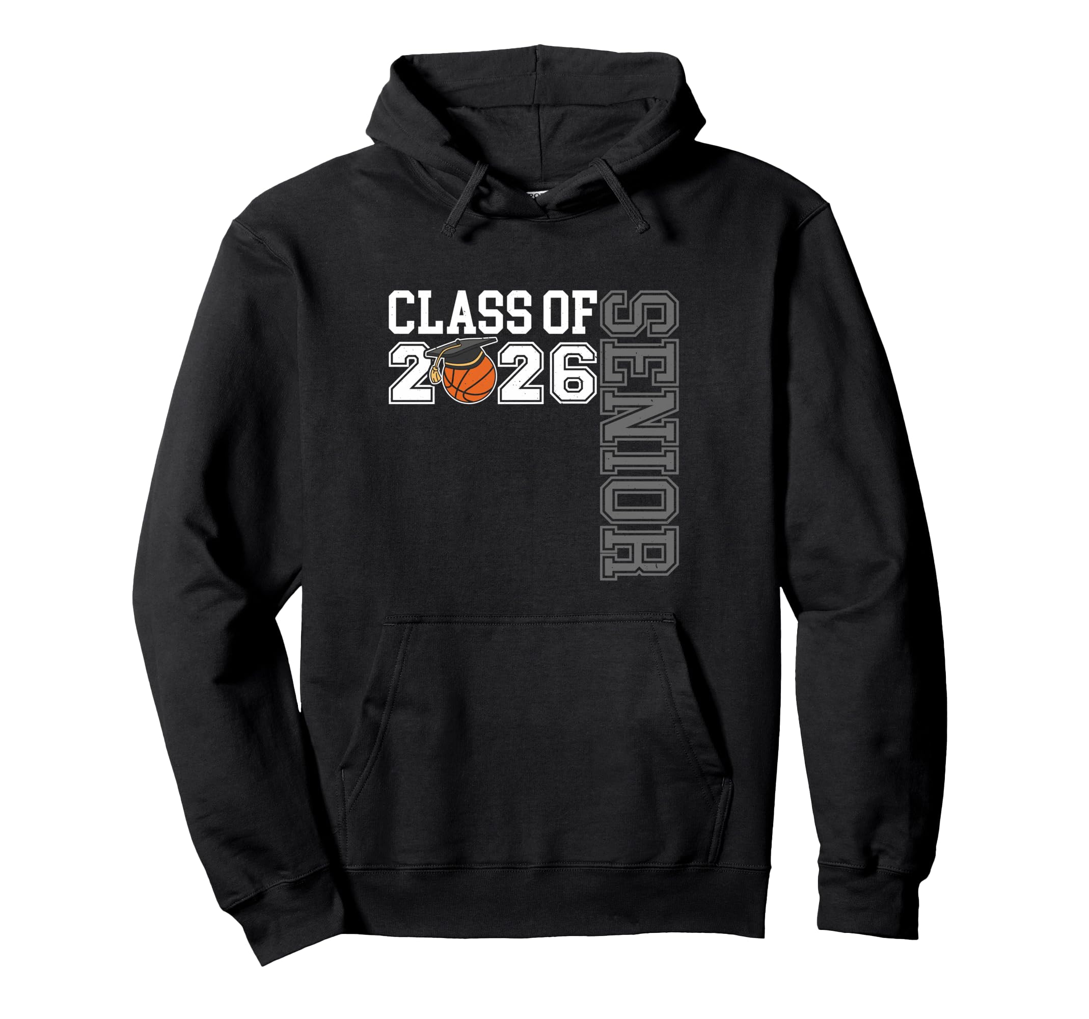 Class 2026 Senior Basketball Night Hoodie - Trendy Graphic Unisex - T-Shirt, Sweatshirt, Hoodie