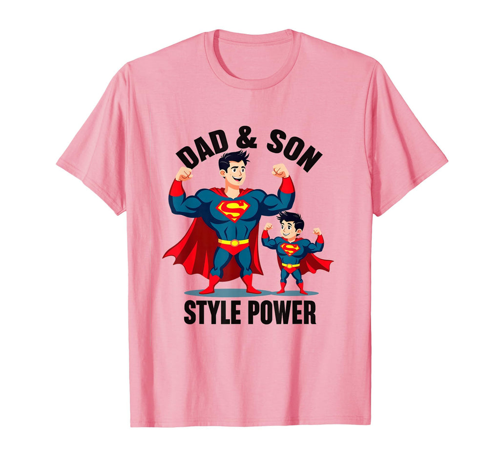 Dad Son Power Matching T-Shirt - Trendy Graphic for Adults - T-Shirt, Sweatshirt, Hoodie