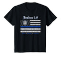 Thin Blue Line Usa Flag Joshua 1 9 T-Shirt - Graphic Print Men Women - T-Shirt, Sweatshirt, Hoodie