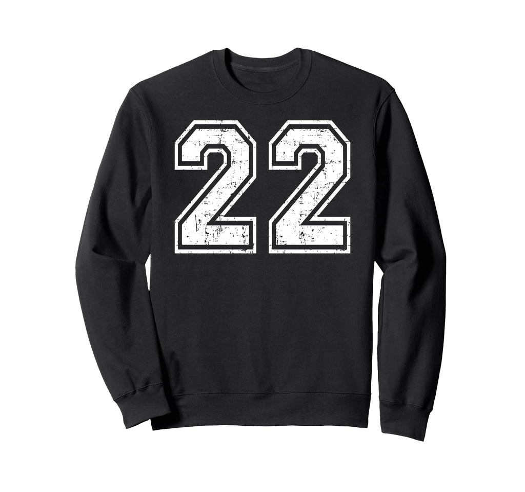 22 Number Twenty Two Team Sports Sweatshirt - Trendy Graphic Men Women - T-Shirt, Sweatshirt, Hoodie