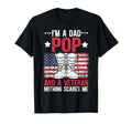 Im Dad Pop And Veteran Pop Grandpa T-Shirt - Trendy Graphic Unisex - T-Shirt, Sweatshirt, Hoodie