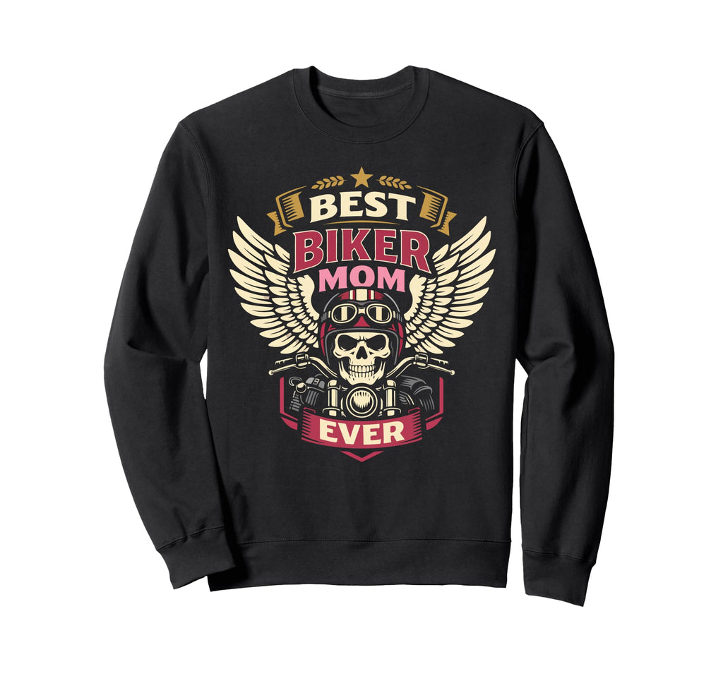 Motorcycle Biker Mom Best Biker Mom Sweatshirt - Custom Art Print Unisex - T-Shirt, Sweatshirt, Hoodie