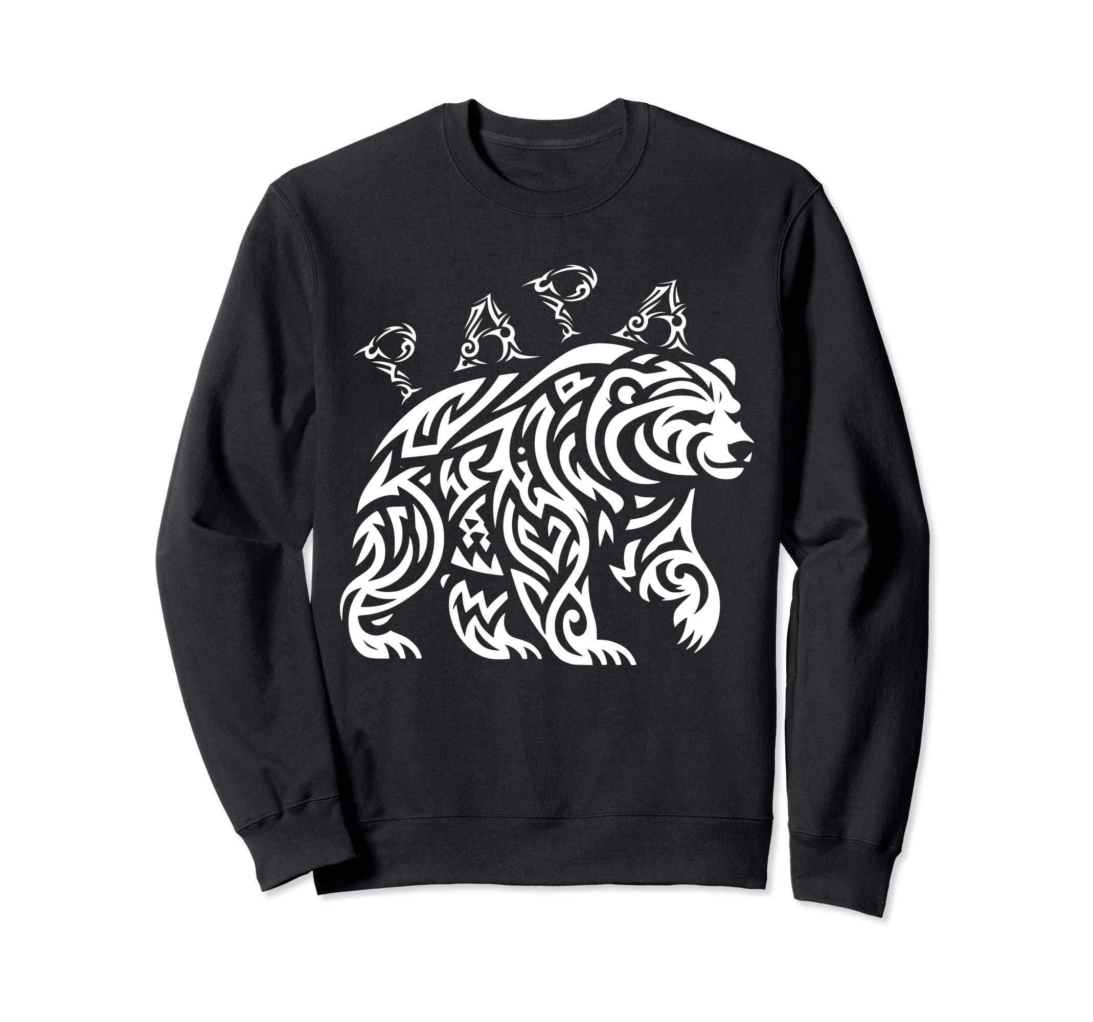 Tribal Papa Grizzly Bear Sweatshirt - Graphic Print Unisex - T-Shirt, Sweatshirt, Hoodie