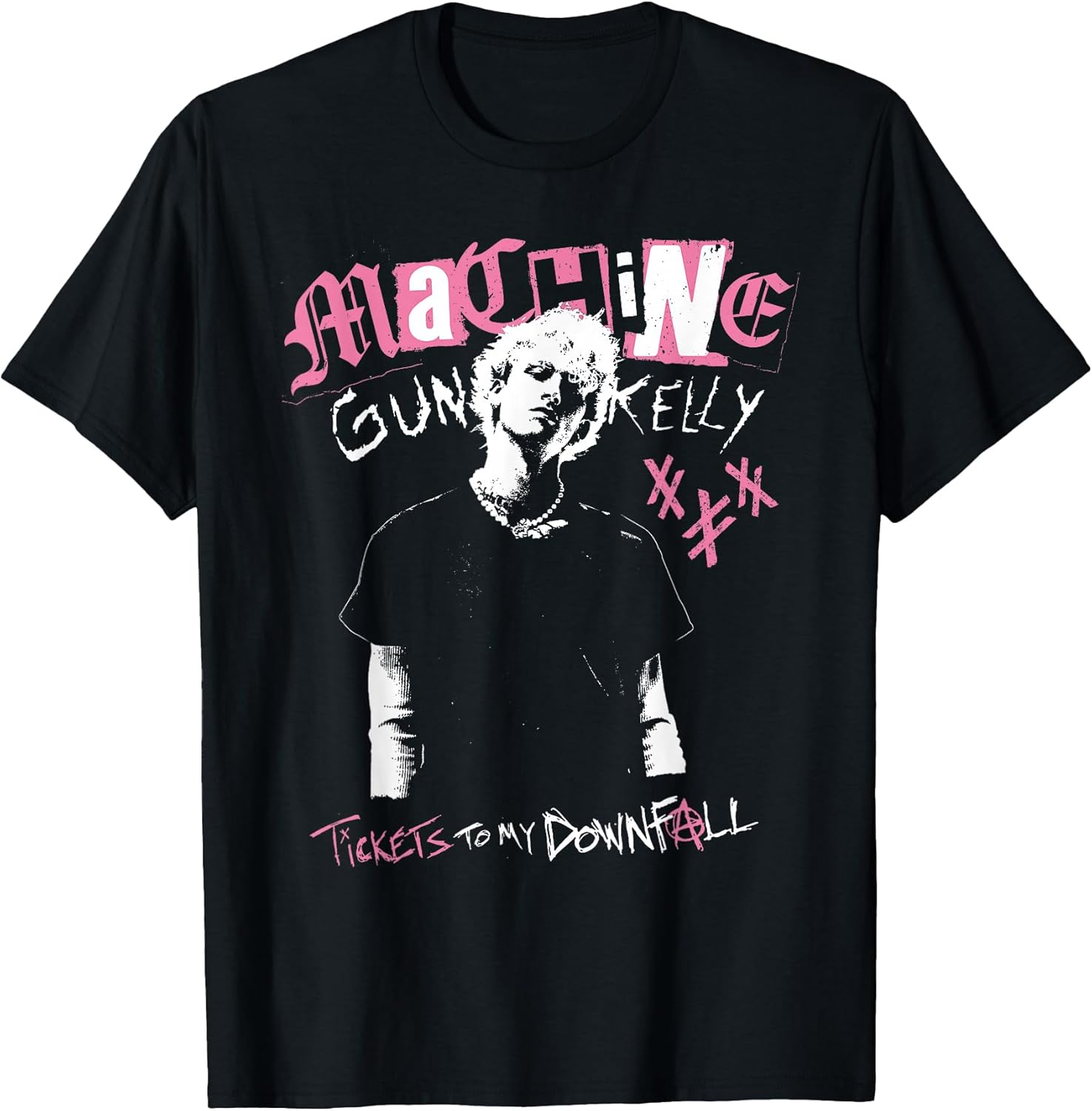 Official Machine Gun Kelly Tickets to My Downfall - Adult & Kids T-Shirts, Sweatshirts & Hoodies apparel design preview 1