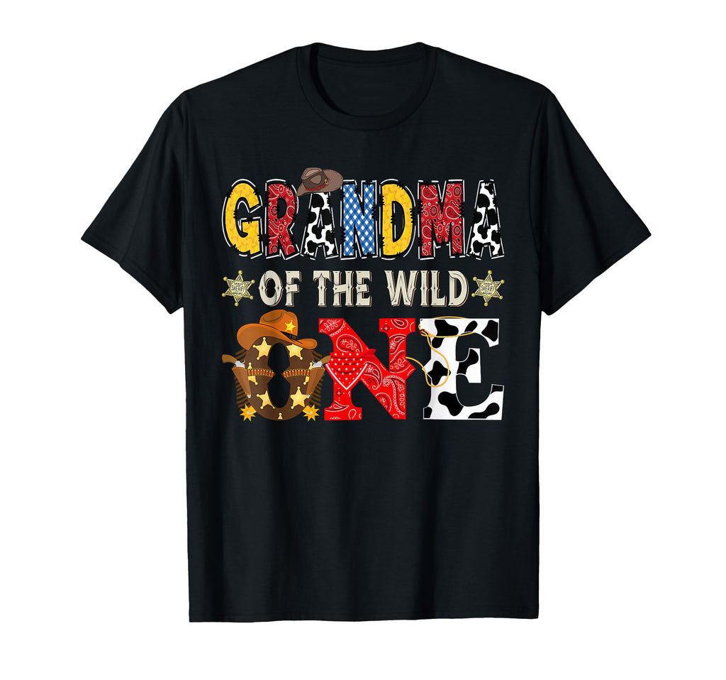 Grandma Wild One 1St Birthday Western T-Shirt - Unique Graphic for Adults - T-Shirt, Sweatshirt, Hoodie