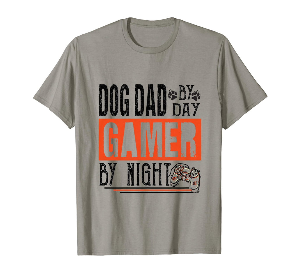 Mens Dog Dad Day Gamer Night T-Shirt - Fun Novelty Design for Adults - T-Shirt, Sweatshirt, Hoodie