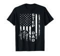 Wrestling Step Dad America Flag T-Shirt - Aesthetic Graphic Men Women - T-Shirt, Sweatshirt, Hoodie