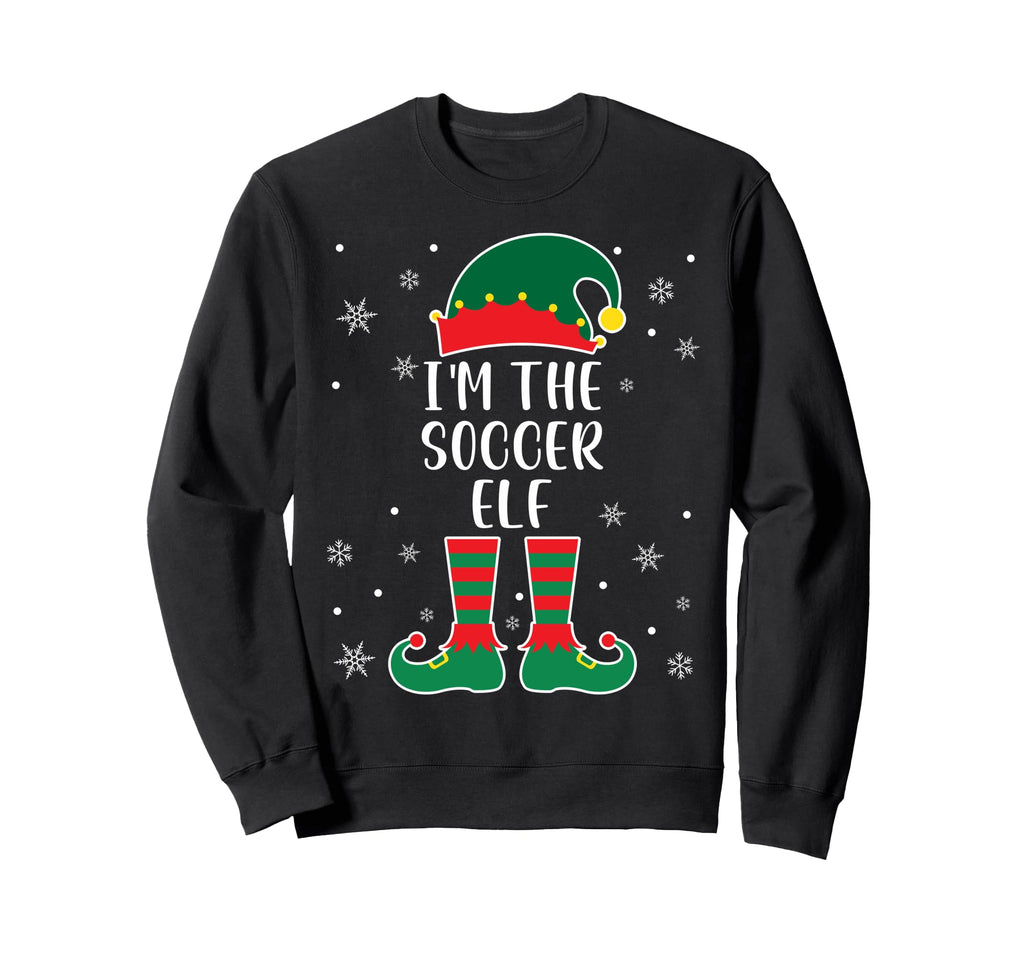 Im Soccer Elf Family Matching Soccer Sweatshirt - Aesthetic Graphic Unisex - T-Shirt, Sweatshirt, Hoodie