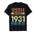 95 Year Old Gifts 1931 95Th T-Shirt - Fun Novelty Design for Adults - T-Shirt, Sweatshirt, Hoodie