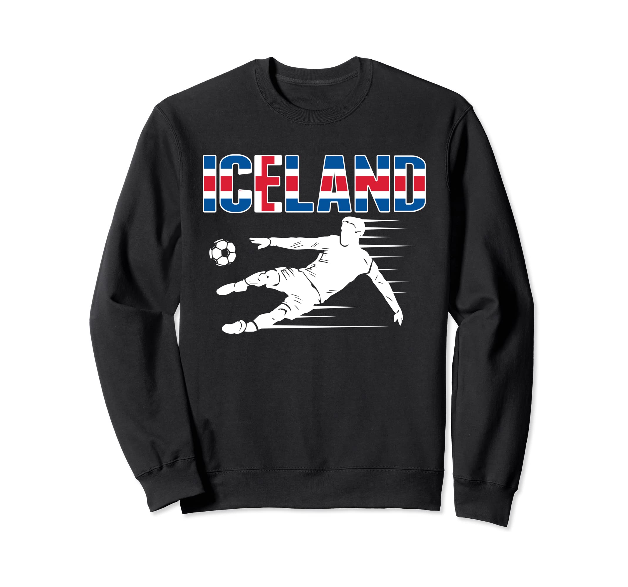 Iceland Soccer Fans Jersey Icelandic Sweatshirt - Graphic Print Men Women - T-Shirt, Sweatshirt, Hoodie