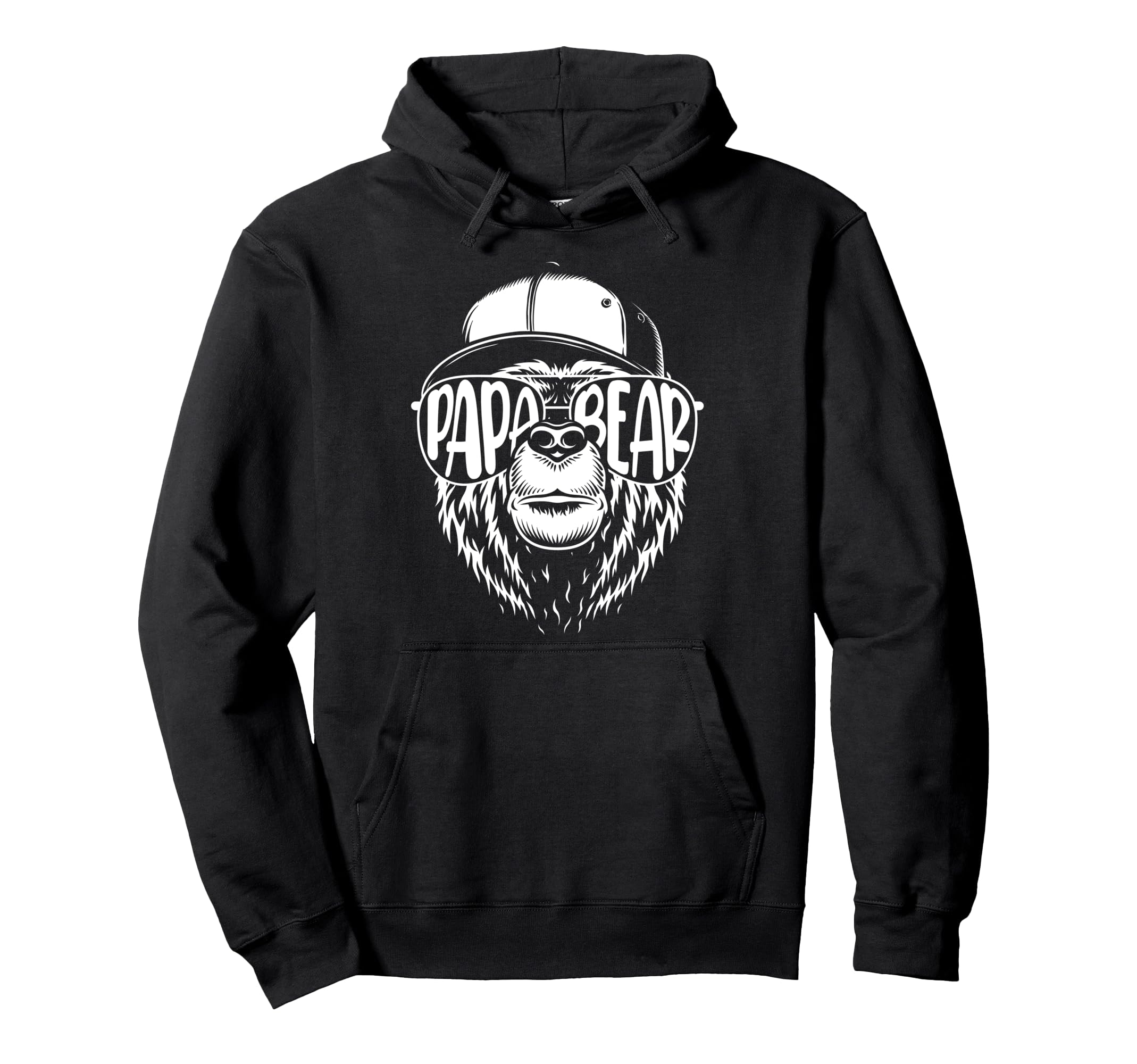 Papa Dad Daddy Bear Husband Father Hoodie - Custom Art Print for Adults - T-Shirt, Sweatshirt, Hoodie