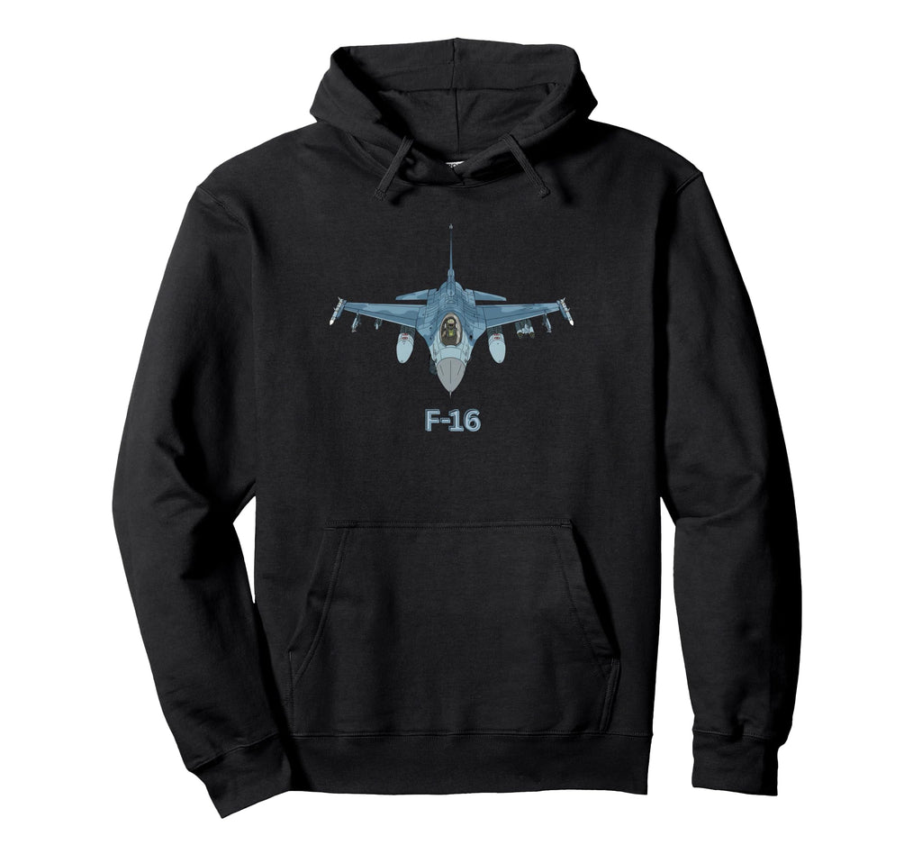 F 16 American Military Fighter Jet Hoodie - Aesthetic Graphic for Adults - T-Shirt, Sweatshirt, Hoodie