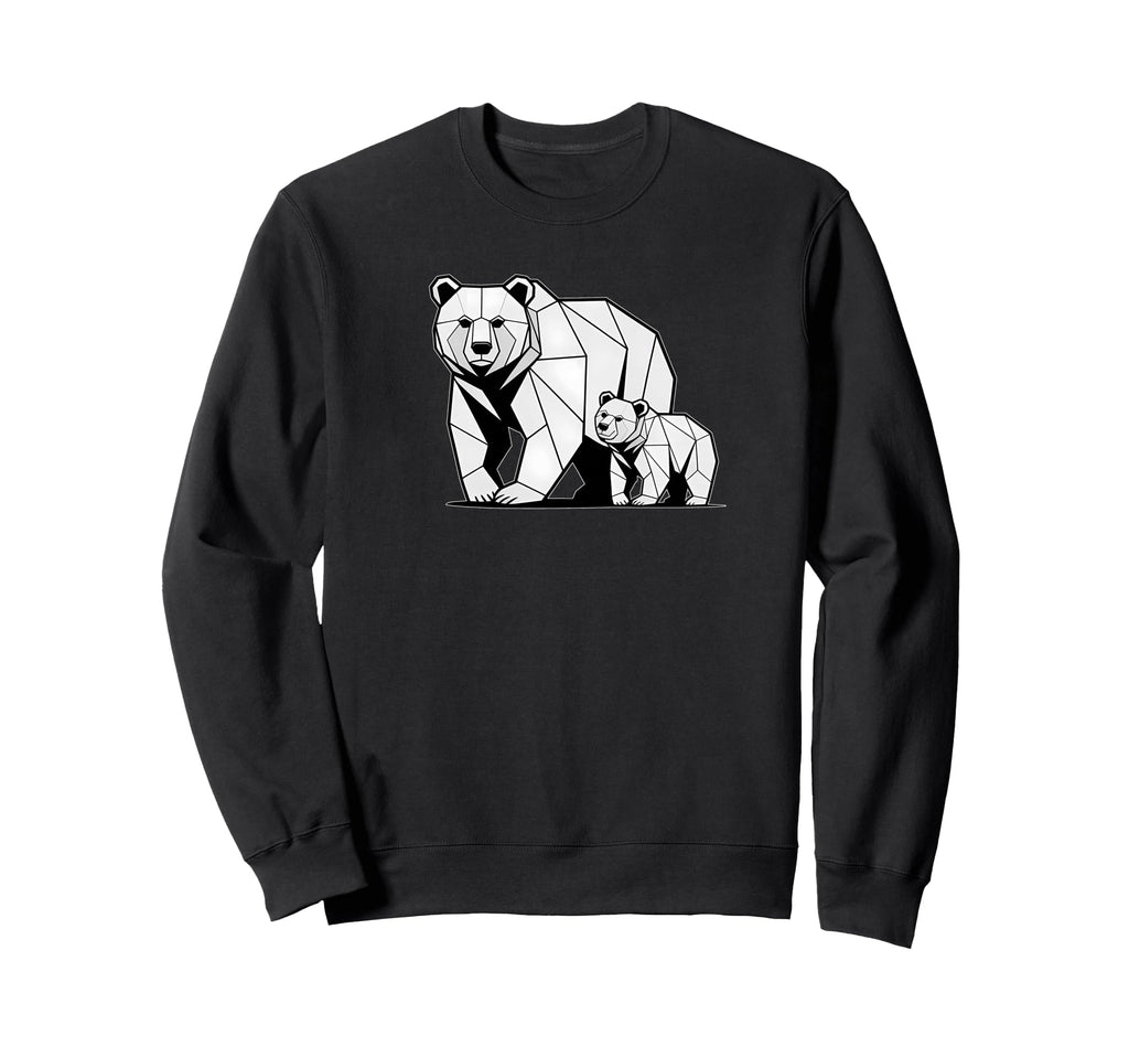 Papa Mama Bear Child Wildlife Sweatshirt - Fun Novelty Design Unisex - T-Shirt, Sweatshirt, Hoodie