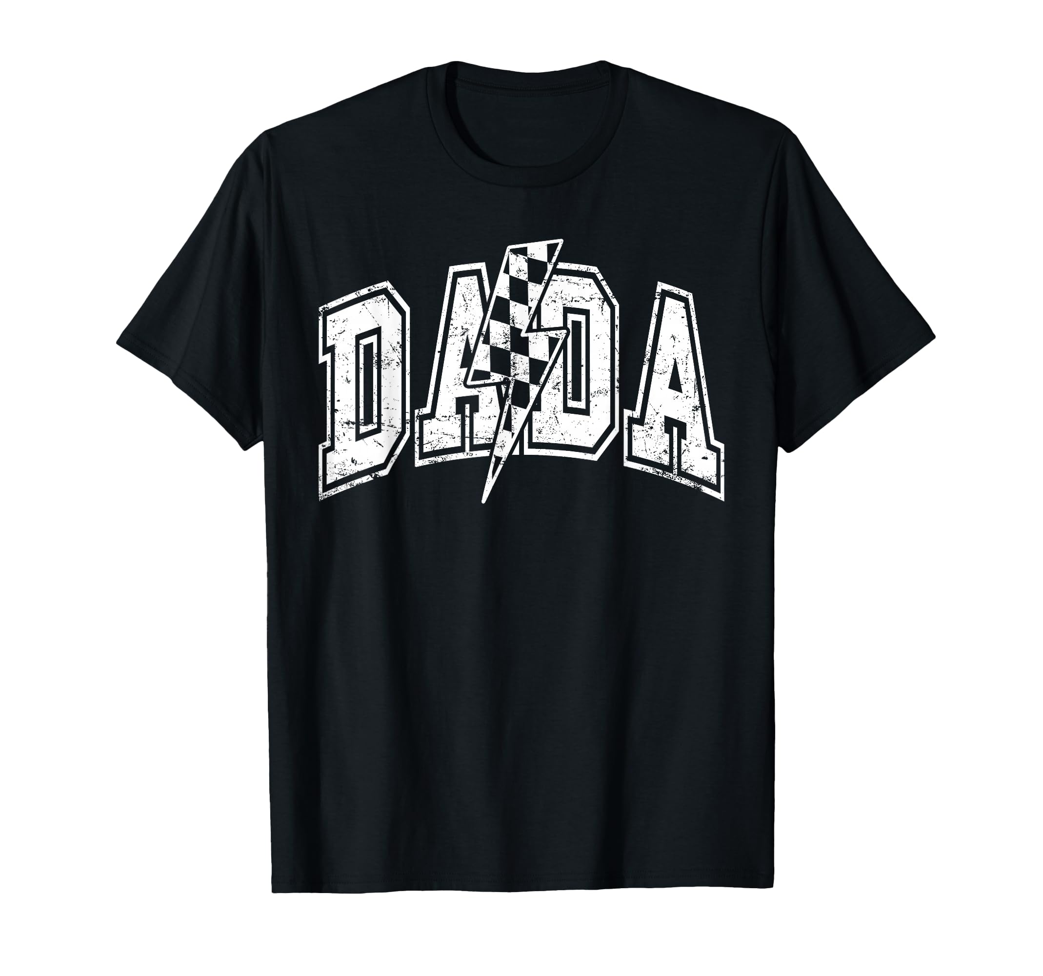 Dada Lightning Bolt Checkered T-Shirt - Fun Novelty Design Men Women - T-Shirt, Sweatshirt, Hoodie