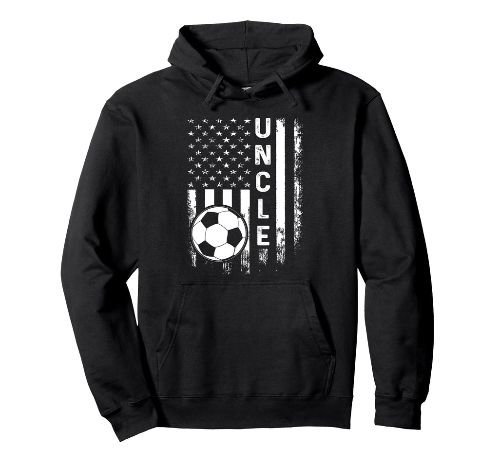 Soccer Uncle America Flag Hoodie - Aesthetic Graphic Men Women - T-Shirt, Sweatshirt, Hoodie