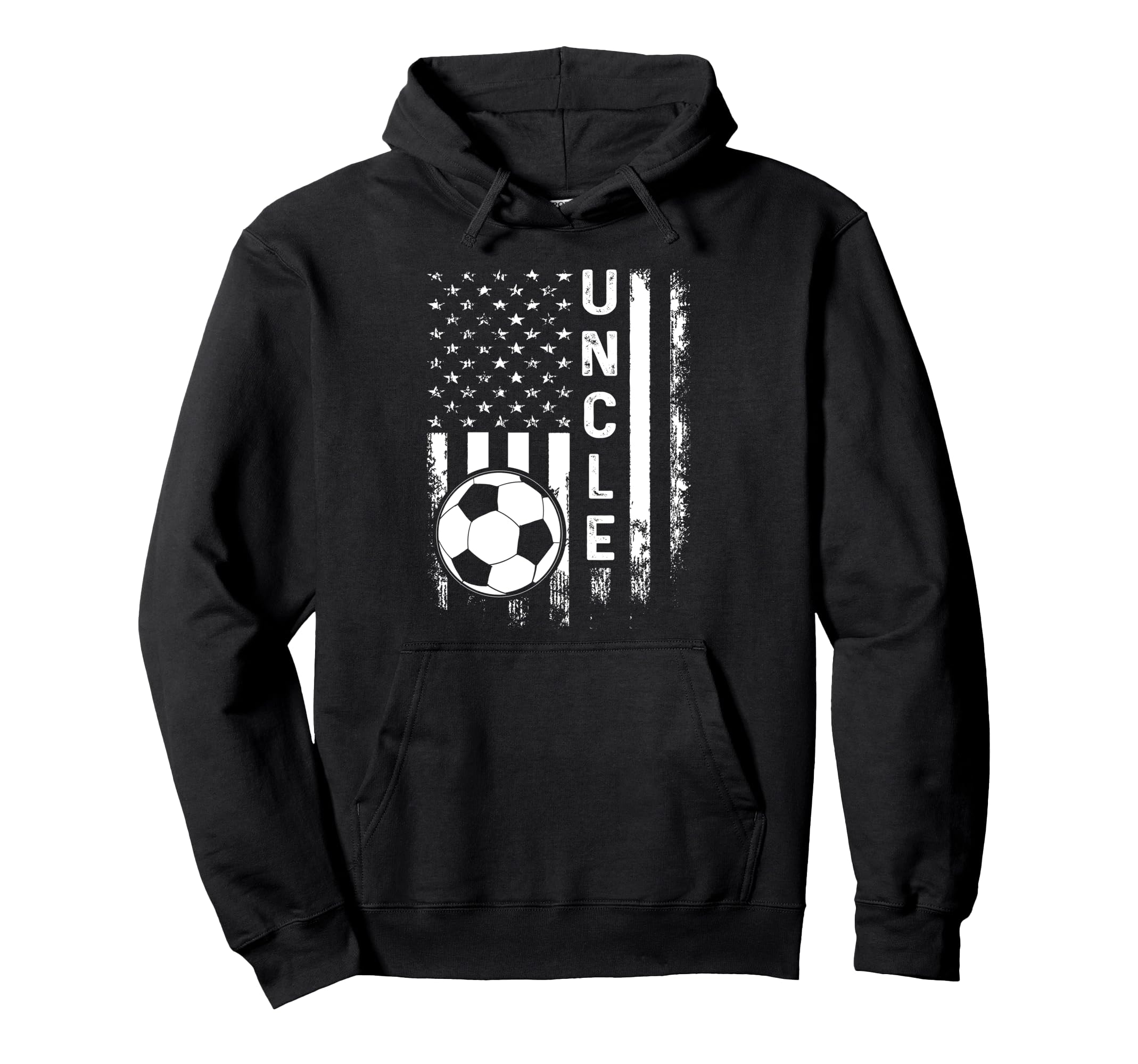 Soccer Uncle America Flag Hoodie - Aesthetic Graphic Men Women - T-Shirt, Sweatshirt, Hoodie